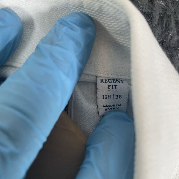 Brooks Brothers Thomas Mason Button Down Shirt Men's 36/16H Regent Fit White - Picture 4 of 7